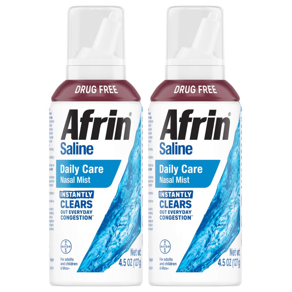 Afrin Saline Daily Care Nasal Mist - 4.5 fl. oz. (Twin Pack)