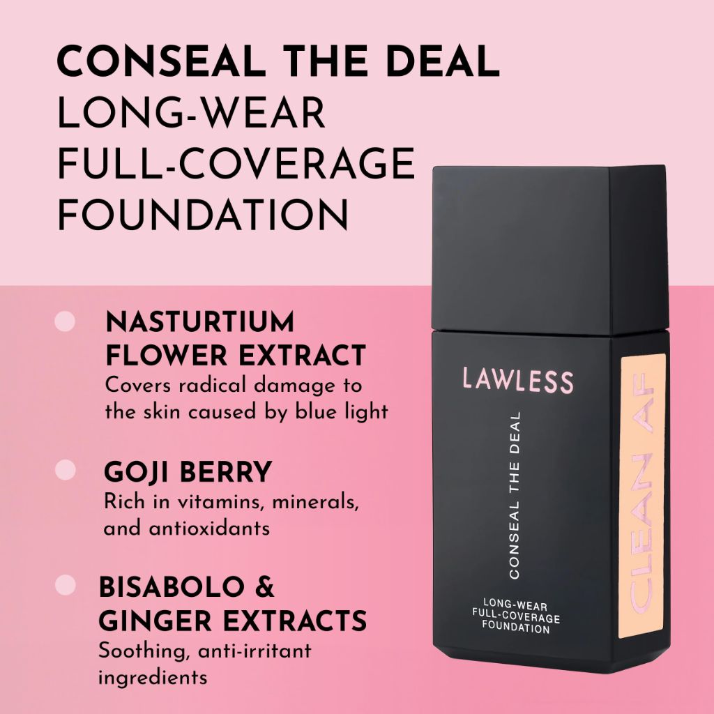 Lawless Conseal The Deal Long-Wear Full-Coverage Foundation - Meringue