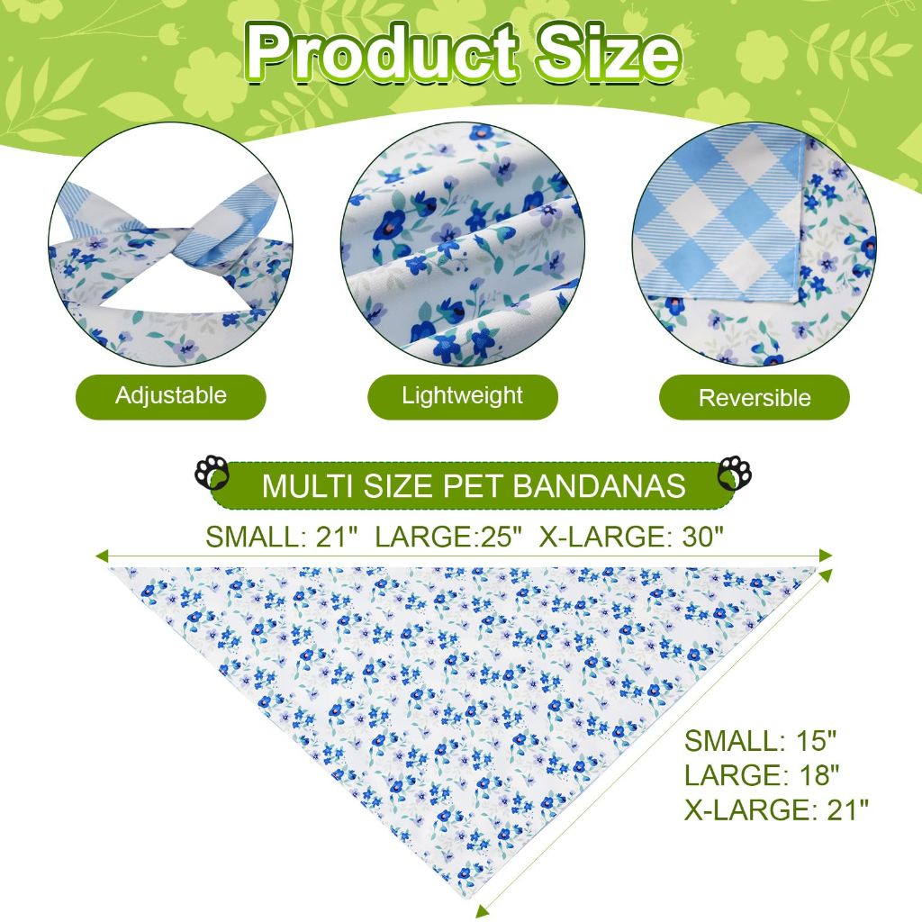 Agroon Fall Dog Bandanas XLarge 3PCS