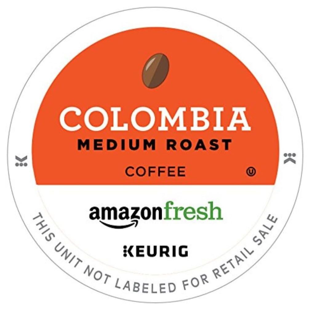 AmazonFresh Colombia Medium Roast Keurig K-Cup Coffee Pods, 80ct.