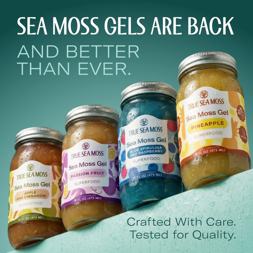 TrueSeaMoss Sea Moss Gel Superfood – Pineapple, 16 fl. oz.