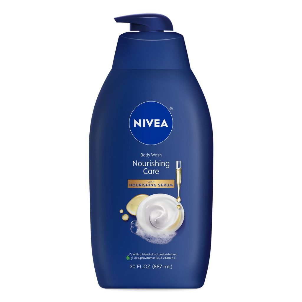 NIVEA Nourishing Care Body Wash, 30 Fl Oz Bottle