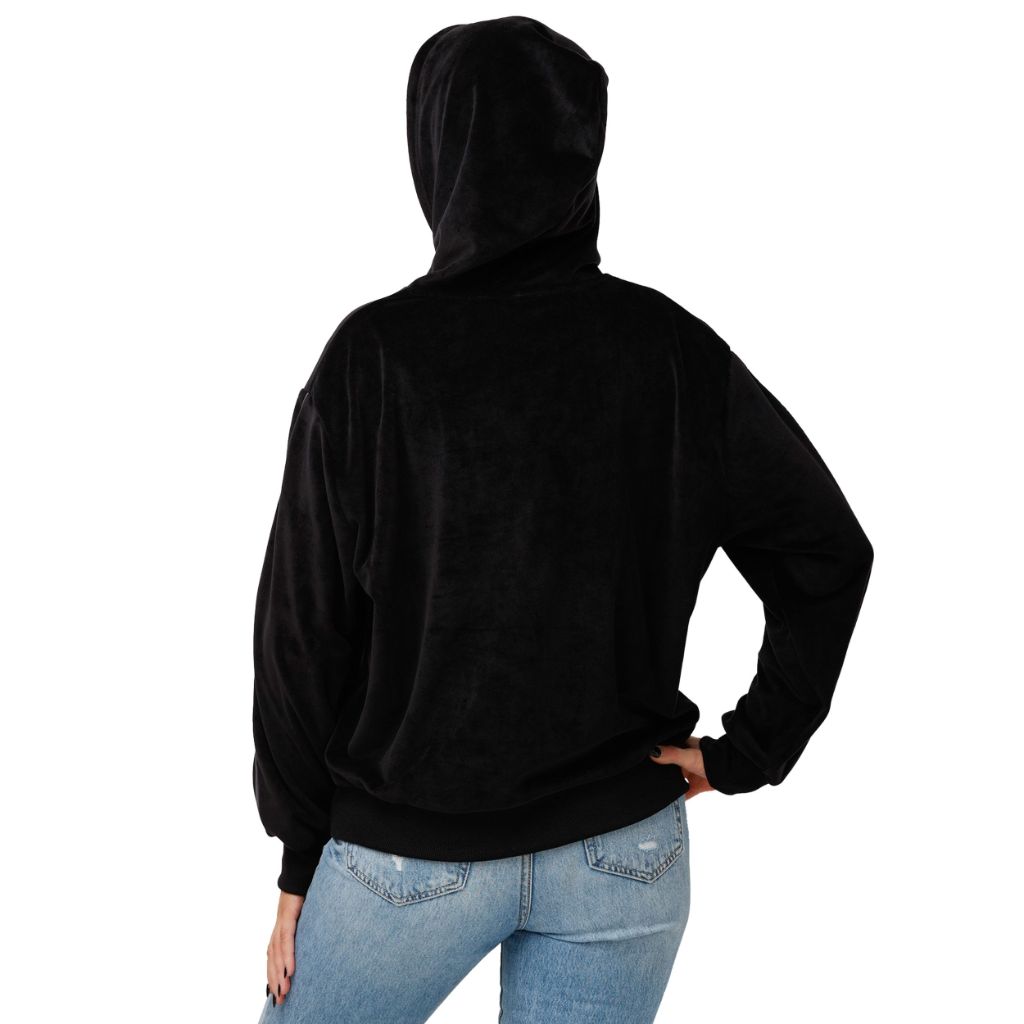 FOCO Vegas Golden Knights NHL Womens Velour Hooded Sweatshirt, Black - size S