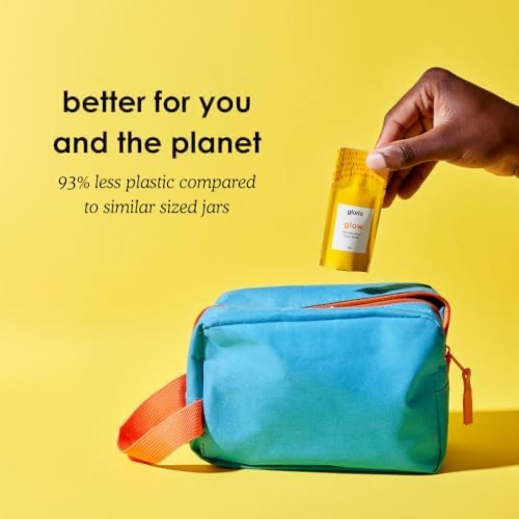 Glorio Glow Revitalizing Clay Face Mask Treatments to Boost Radiance & Luminosity - 8 Masks & 1 Applicator