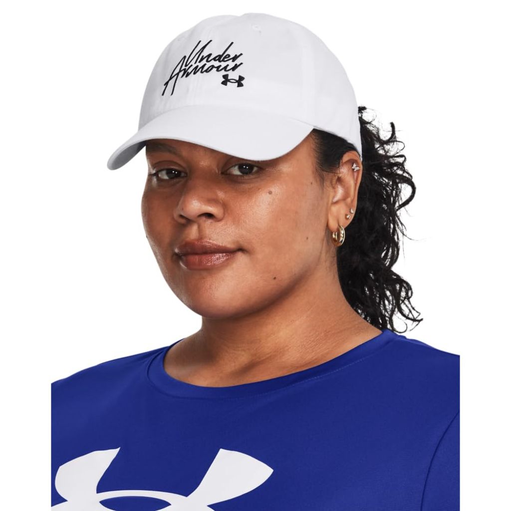 Under Armour Womens Favorites Hat, (102) White/White/Black, One Size Fits Most