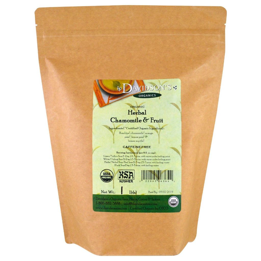 Organic Herbal Chamomile & Fruit Loose Leaf Tea 1 lb