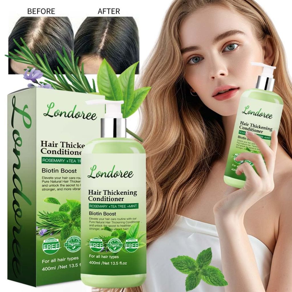 Londoree Biotin Boost Hair Thickening Conditioner w/Rosemary, Tea Tree, & Mint - 13.5 fl. o.z