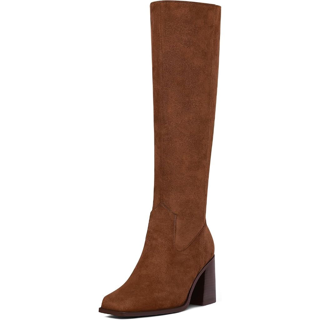 SZ 9.5, MUCCCUTE Knee High Boots for Women with Side Zipper Pull On Tall Boot