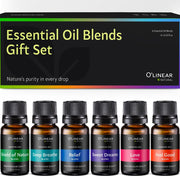 O'linear Essential Oils 6 Blends Set - Perfect for Humidifiers and Diffusers, Various Scents