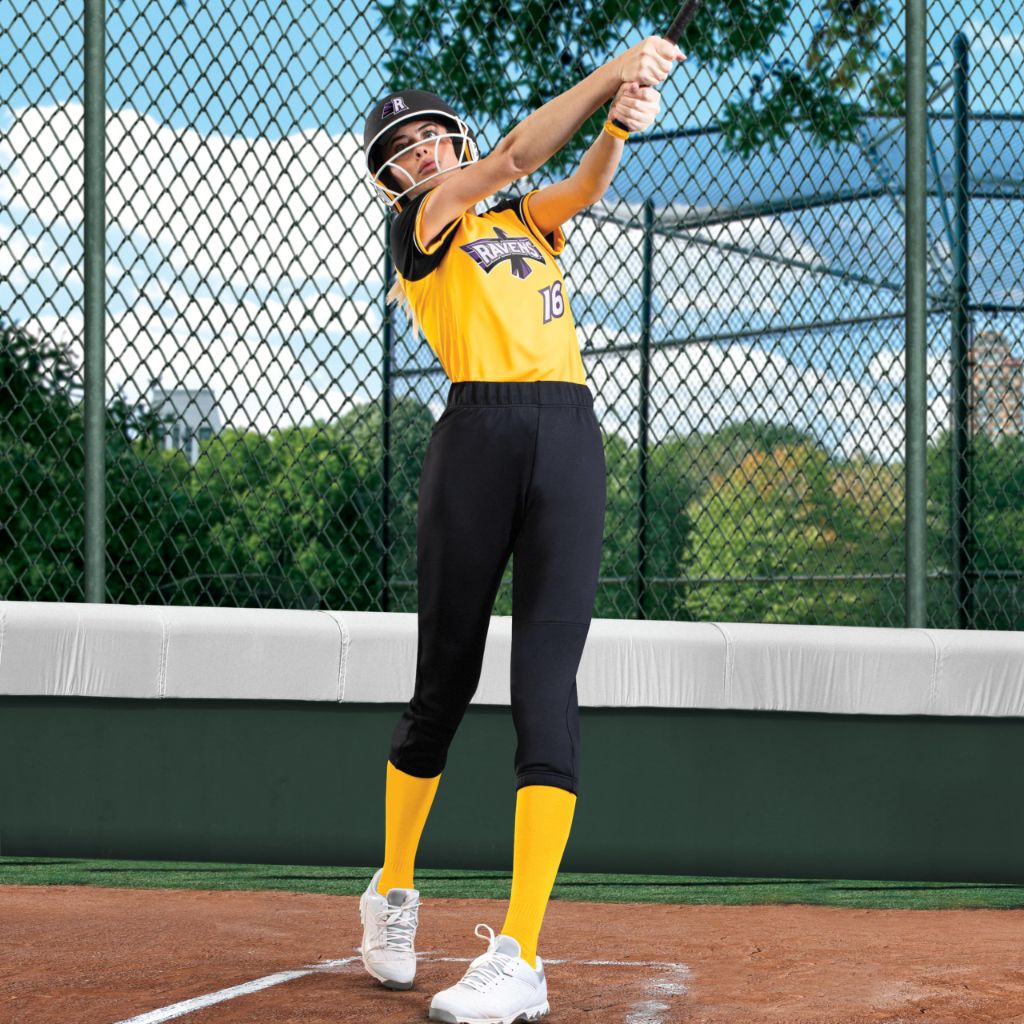 Russell Athletic Ladies Flexstretch Softball Pant, Baseball Grey, S