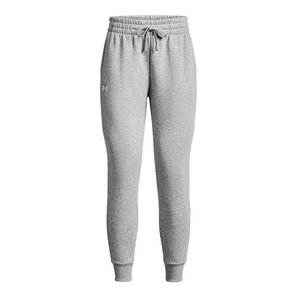 Under Armour Womens Rival Fleece Joggers, (012) Mod Gray Light Heather / / White, Medium