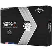 Callaway Chrome Soft X Tour Performance With Soft Feel Golf Balls, White, 12pk