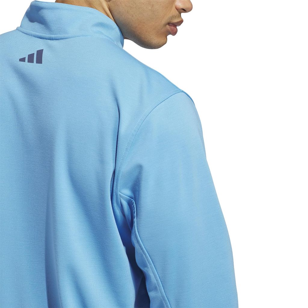 adidas Men's Authentic 1/4-Zip Sweatshirt - Powder Blue, 3XL