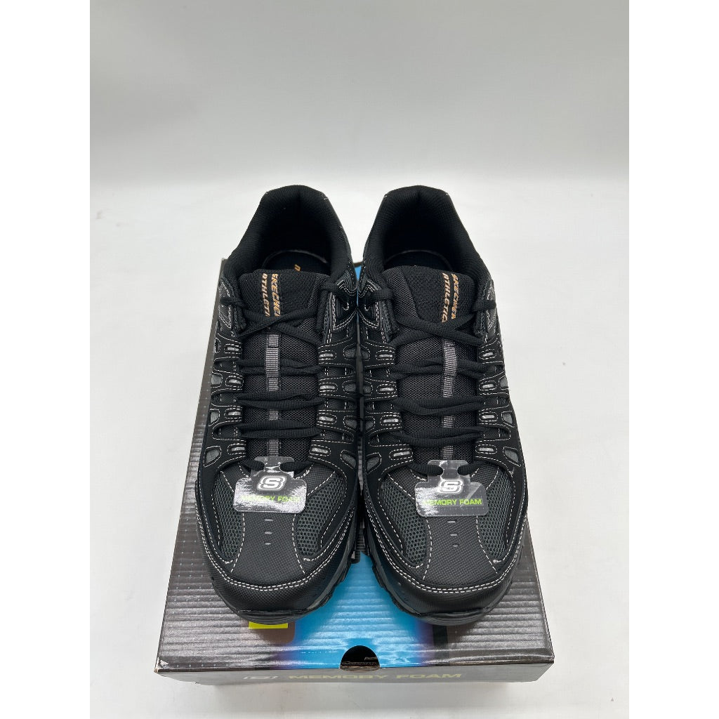Skechers Men's Afterburn M. Fit Lace Up Sneakers, Black - Size 11.5