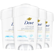 Dove Deodorant for Women, Clinical Protection Antiperspirant, Original Clean 4-Pack 1.7 Oz Ea