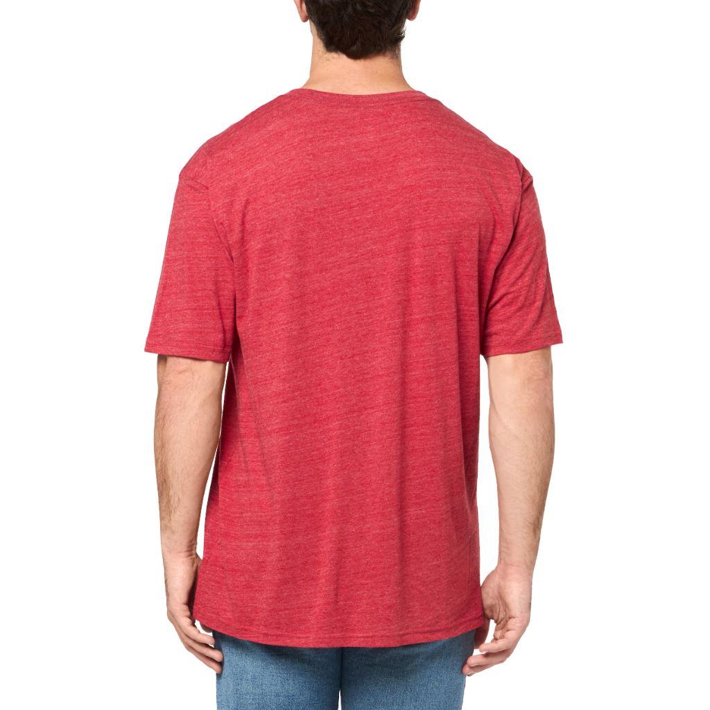 Miami Heat NBA Officially Licensed Tri-Blend T-Shirt Vintage Arch Team Color, X-Large