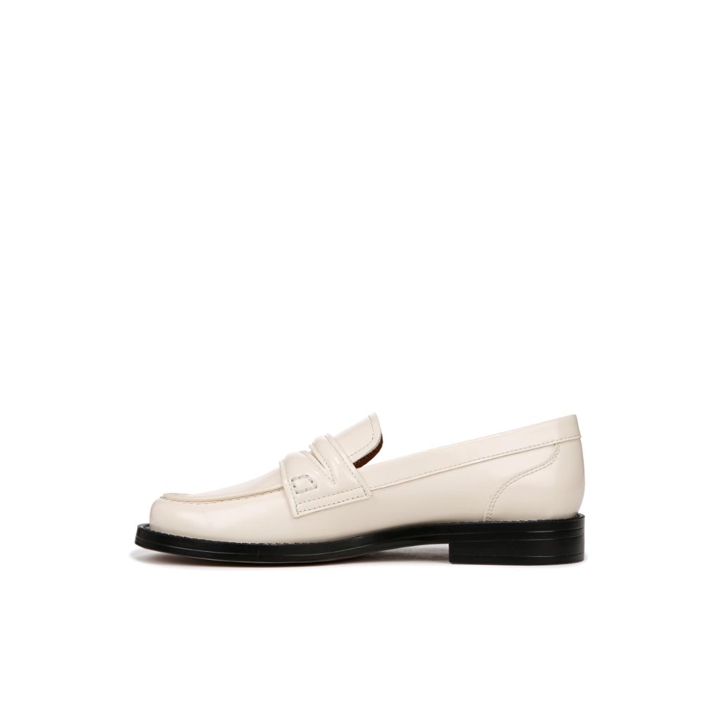 Franco Sarto Womens Lillian Slip On Penny Loafer Vanilla White 6.5 M