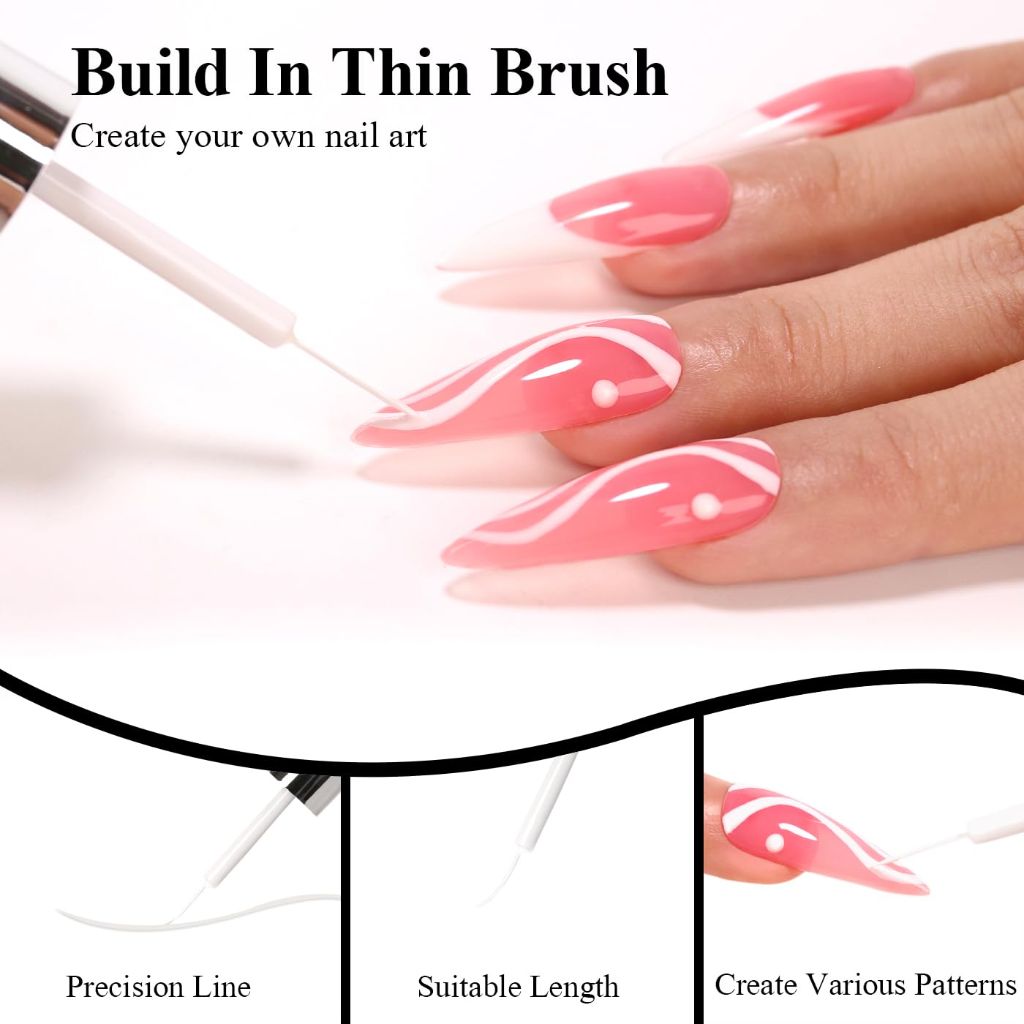 Imtiti Liner Nail Art  Gel Polish - Classic White (8ml)