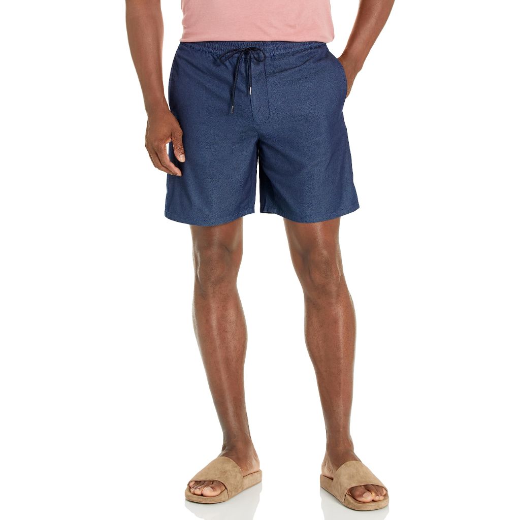 Club Monaco Men's Utility Shorts, Indigo, SZ S