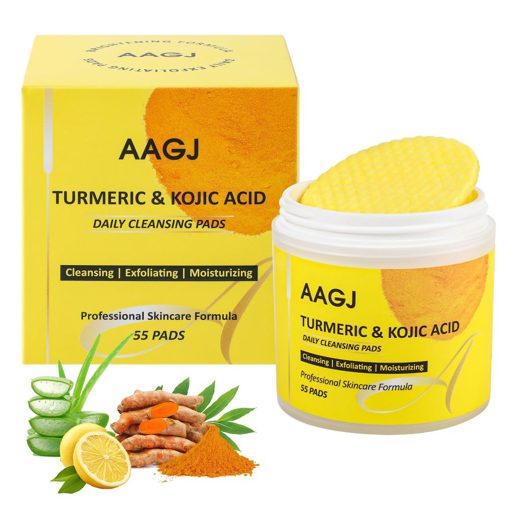 Turmeric & Kojic Acid Cleansing Pads, 55 Pcs