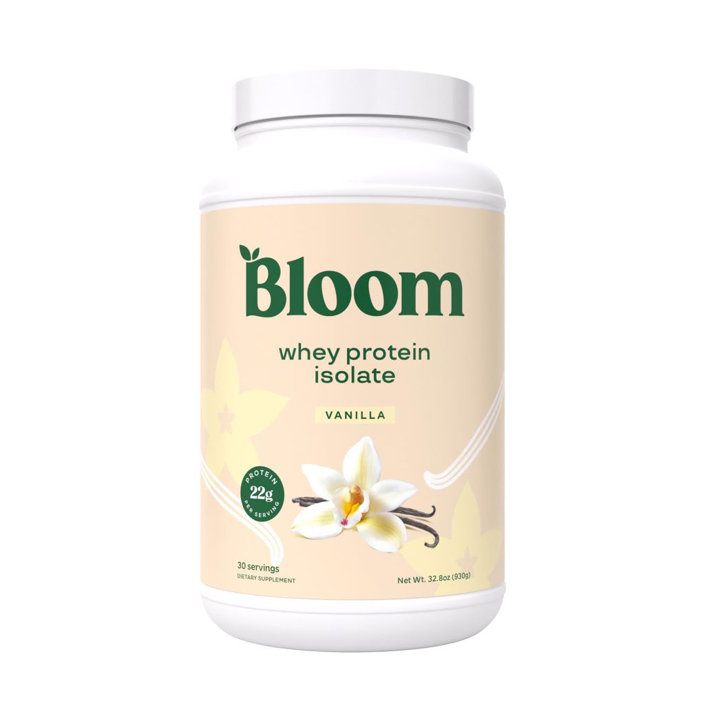 Bloom Nutrition Whey Isolate Protein Powder | Vanilla