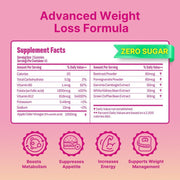 Keto ACV Gummies for Advanced Weight Loss - Sugar Free 80 ct