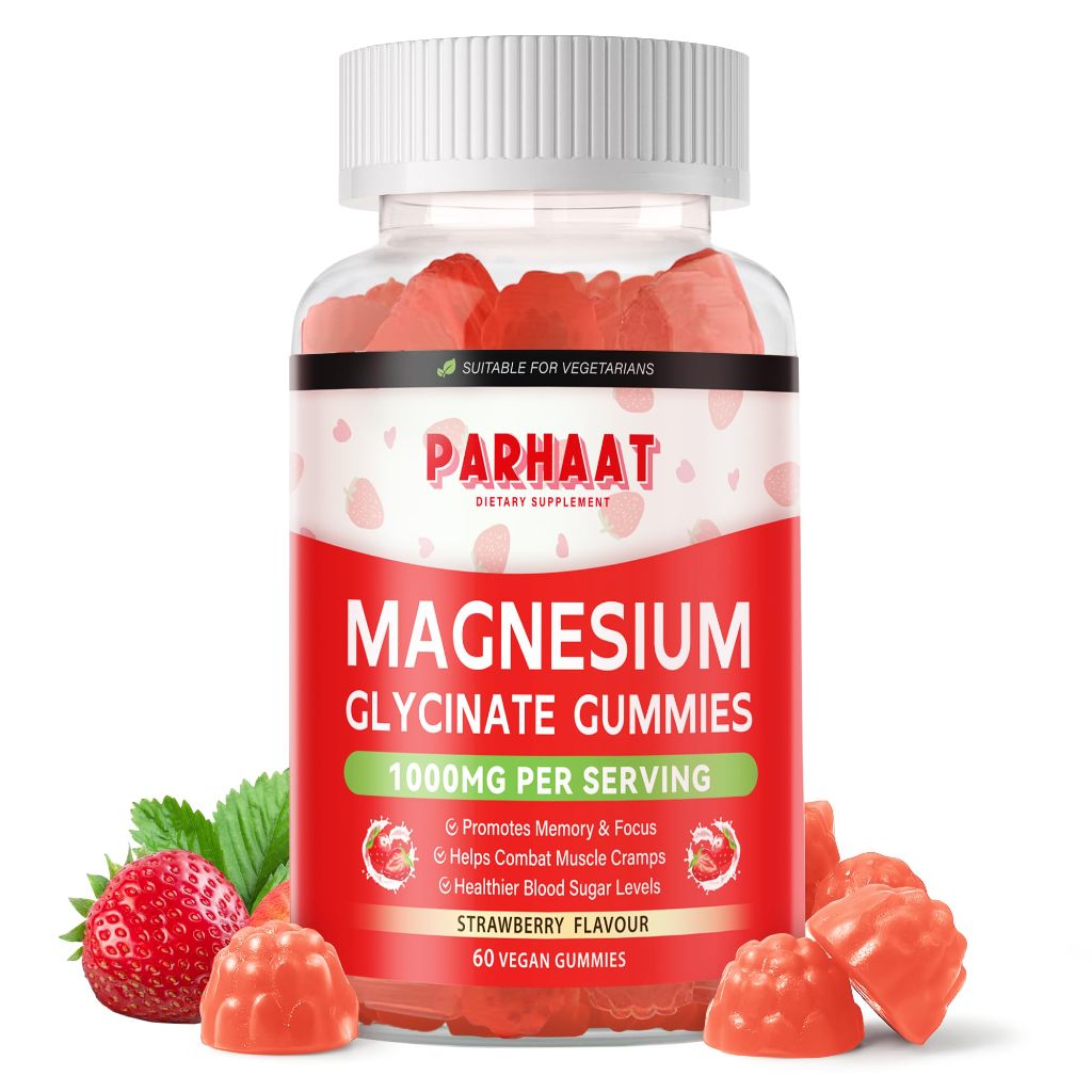 Magnesium Glycinate Gummies - Sugar Free - 60 Strawberry Chews