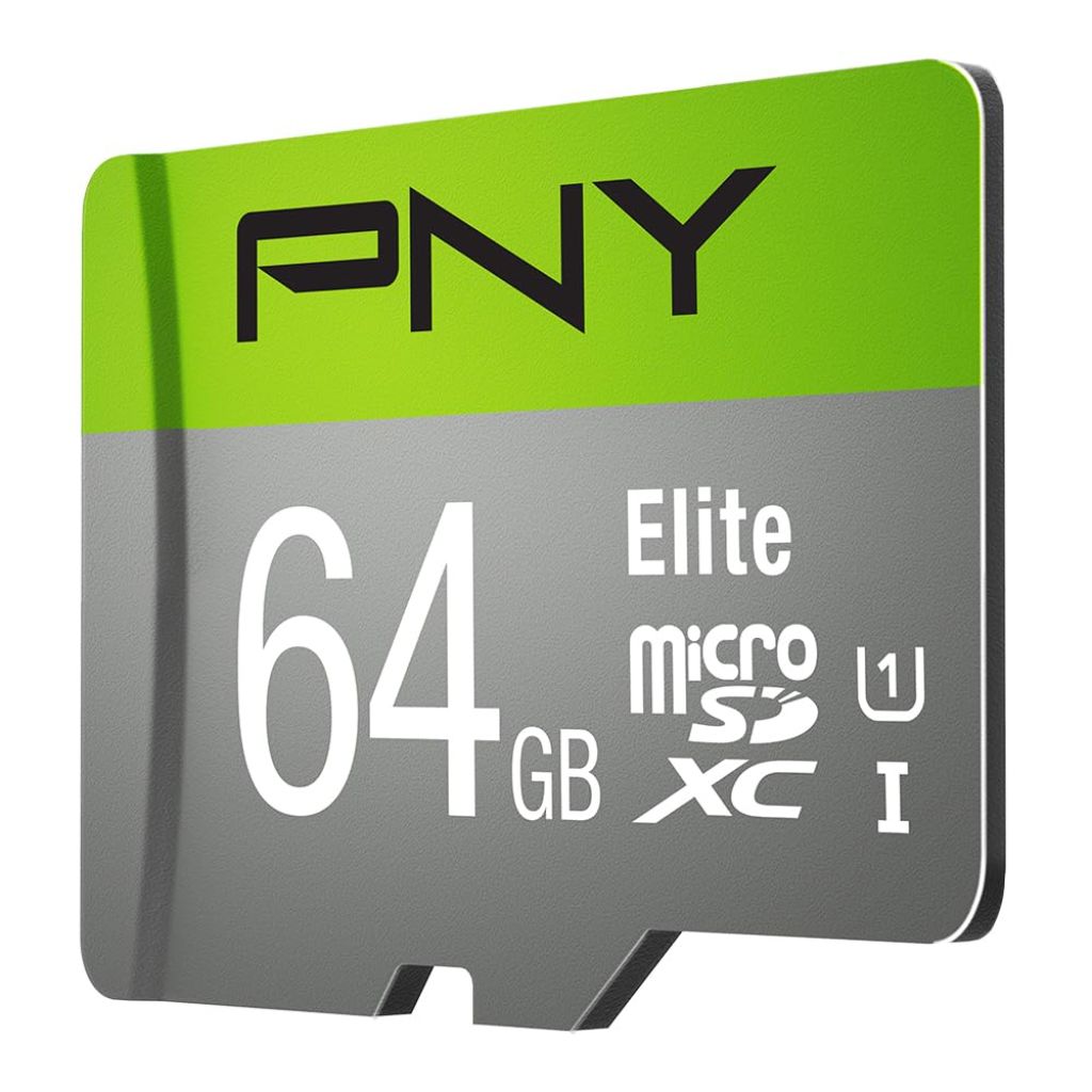 PNY 64GB Elite Class 10 U1 microSDXC Flash Memory Card - 100MB/s, Class 10, U1, Full HD, UHS-I, Micro SD (Pack of 1)