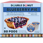 Double Donut Blueberry Pie Keurig K-Cup Coffee Pods, 80ct.