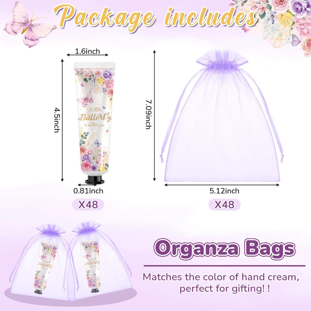 Swiffen 48 Sets Spa Hand Cream Gifts Bulk Baby Shower Hand Cream Travel Size