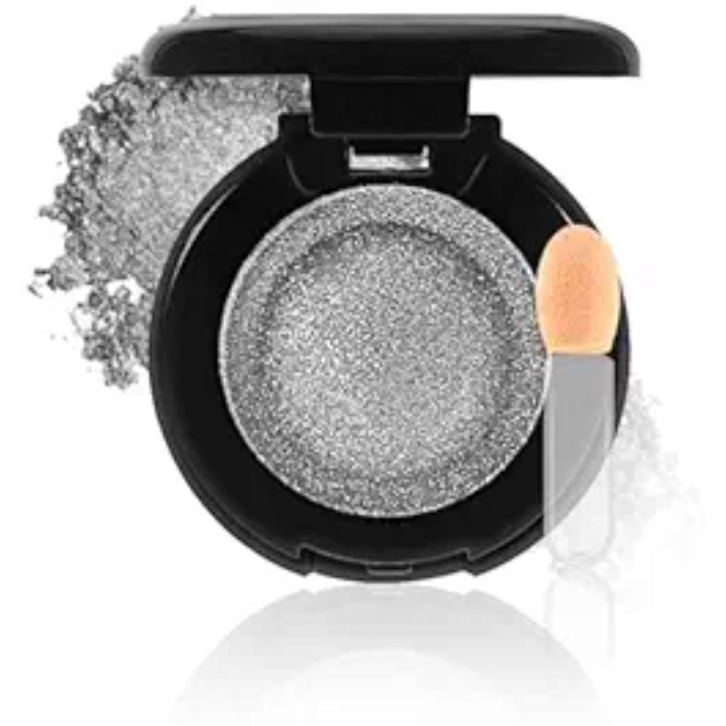 Apooliy Single Glitter Eyeshadow Powder,Highly Pigmented Cream Shimmer Eye shadow,Waterproof Long Wear Purple Pressde Eyeshadow