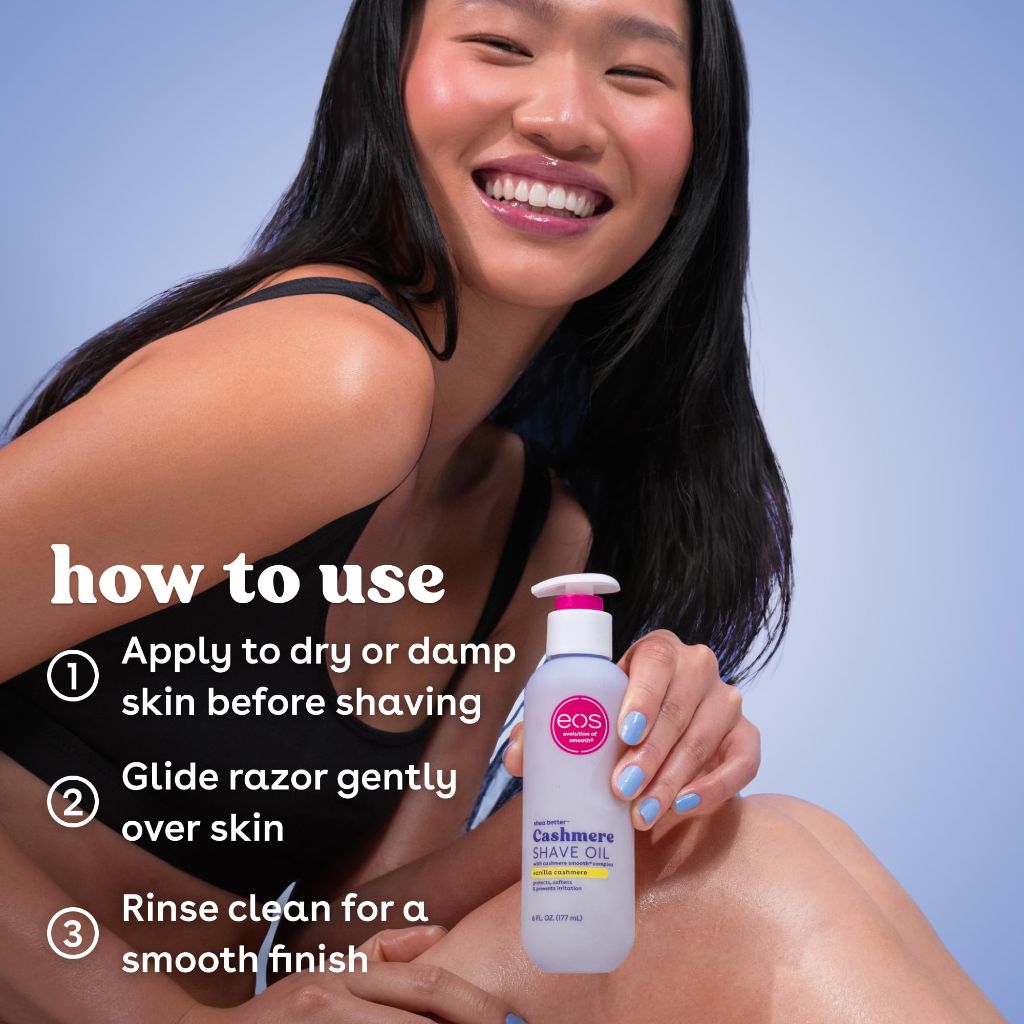 Eos Cashmere Shave Oil – Vanilla Cashmere (6 fl oz)
