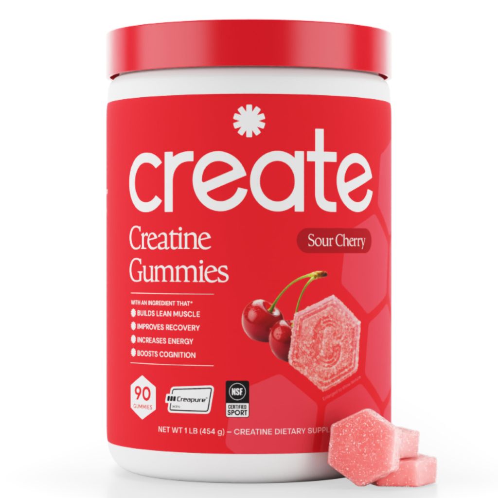Create Creatine Monohydrate Gummies, 90 gummies (Sour Cherry)