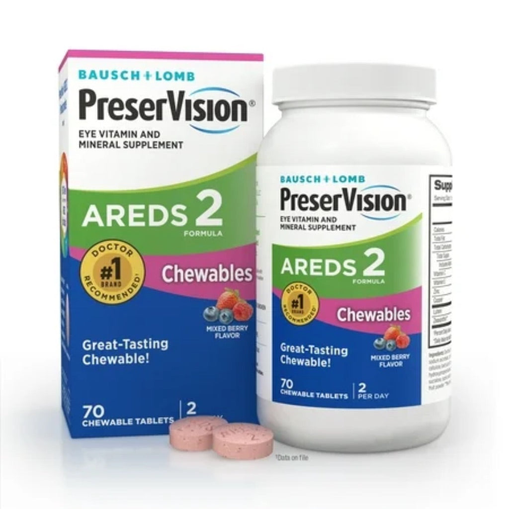 PreserVision® AREDS 2 Formula Eye Vitamin and Mineral Supplement  70 Chewable Tablets