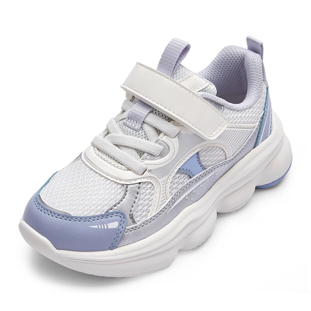 Balabala Kids White Sneakers - Breathable Lightweight Casual Shoes