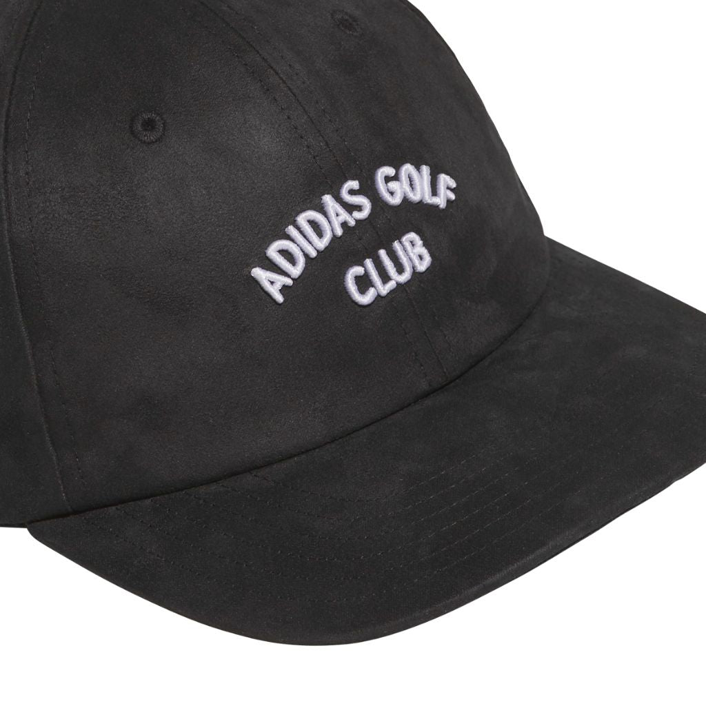 Adidas Women's Faux Suede 6-Panel Golf Hat, Black, One Size