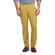 IZOD Men's American Chino Flat-Front Straight-Fit Pants, Khaki, 40W x 32L