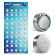 PGSONIC 50 Pack LR44 Batteries, 1.5 Volt Alkaline Button Cell Batteries with Long Lasting Power