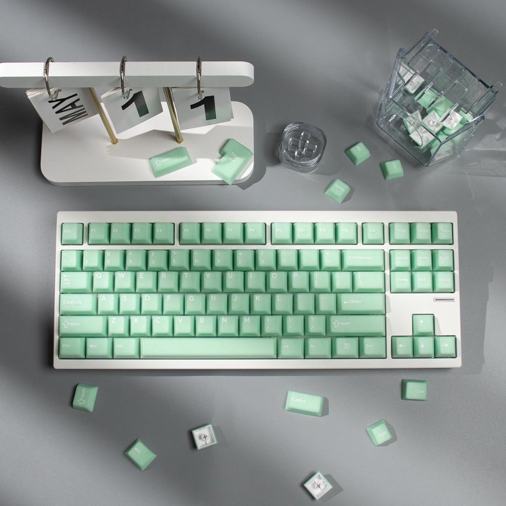 162 Keys Doubleshot Green Keycaps