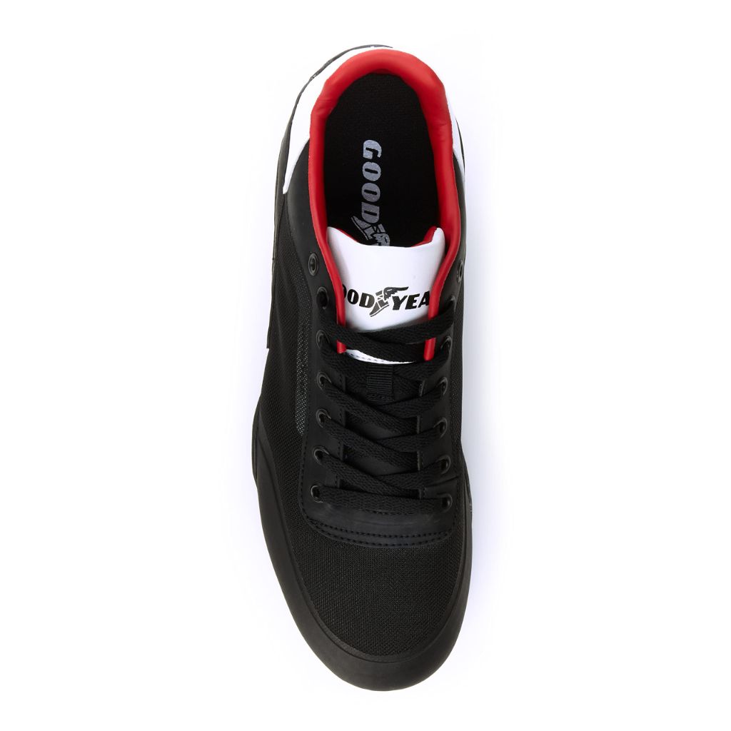 Goodyear Overdrive Racing Sneaker for Men, Black/Red/White/Size: 10.5