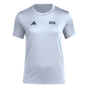 Adidas Womens Sporting Kansas City Pre-Game Short Sleeve Soccer T-Shirt,Smoke Blue/Sporting Kansas City,Medium