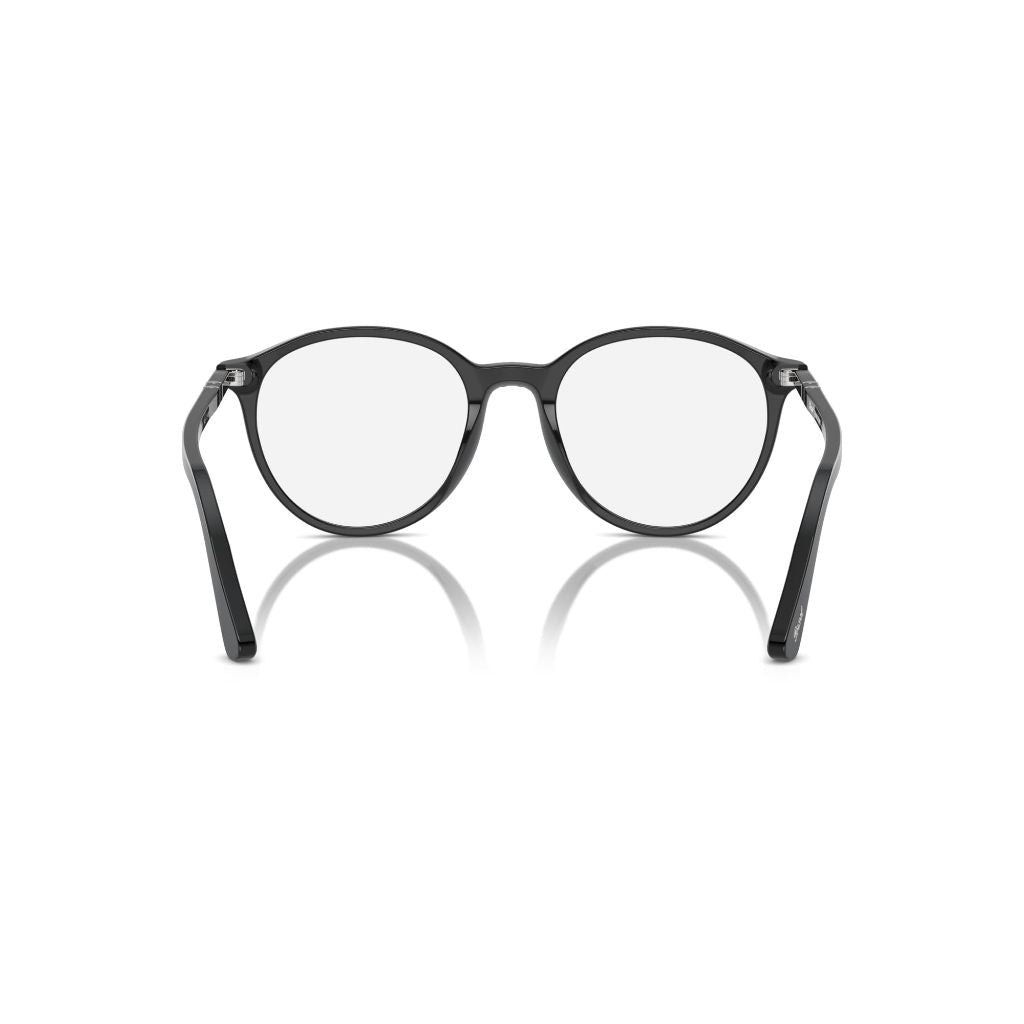 Persol Unisex PO3350S 8261 Transition Sunglasses - Black/Silver/Green, 50 mm