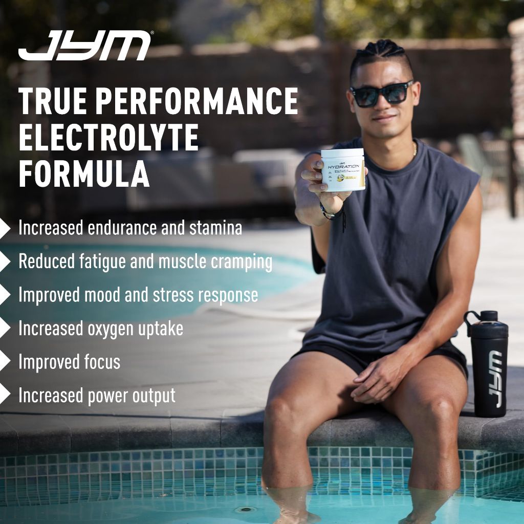 JYM Hydration Pina Colada - Theanine, Ashwaghanda, Theanine- 40 Servings