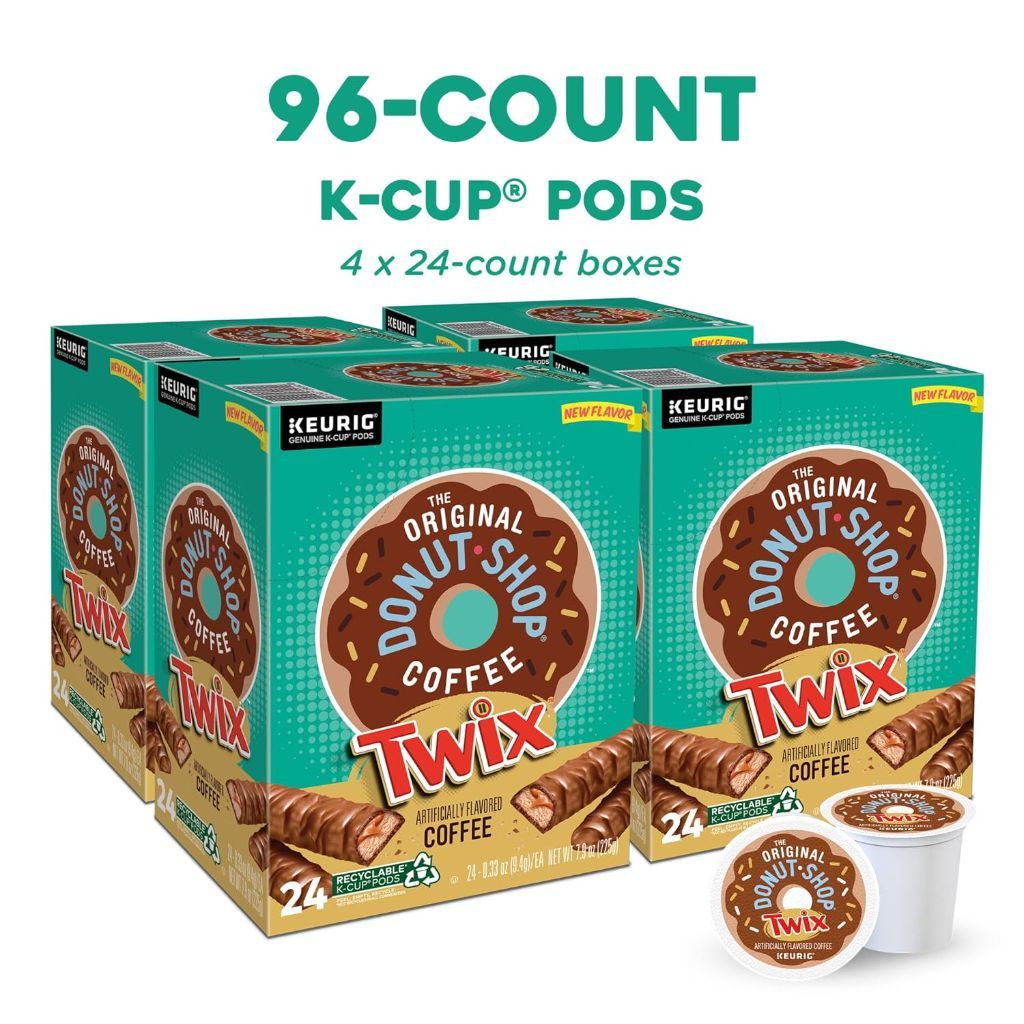 The Original Donut Shop Twix Light Roast Keurig K-Cup Coffee Pods, 96ct