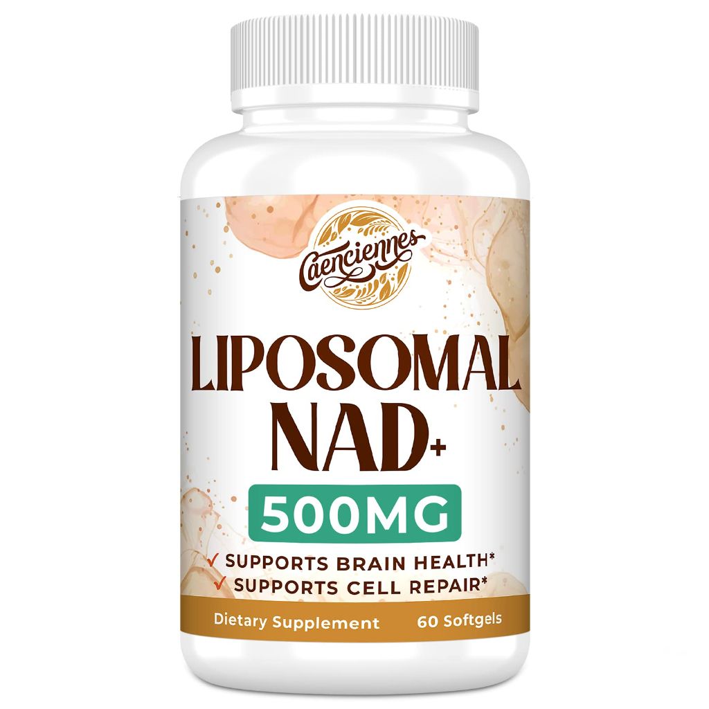 Caenciennes Liposomal NAD+ 500 MG Supplement, True NAD Plus Supplement, Superior Absorption, Boost NAD ( 60 Softgels)