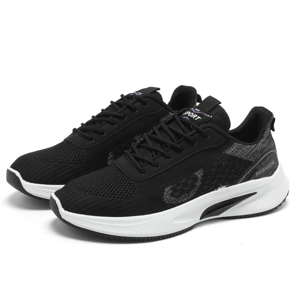 Women's Walking Shoes Women Casual Fashion Sneakers Black Size 8