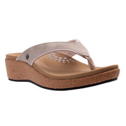 REVITALIGN Women's Winnie Wedge Sandal, Grey, Size 6