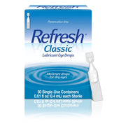 Refresh Classic Lubricant Eye Drops, 0.01 fl. oz.  Single-Use Containers - 30ct