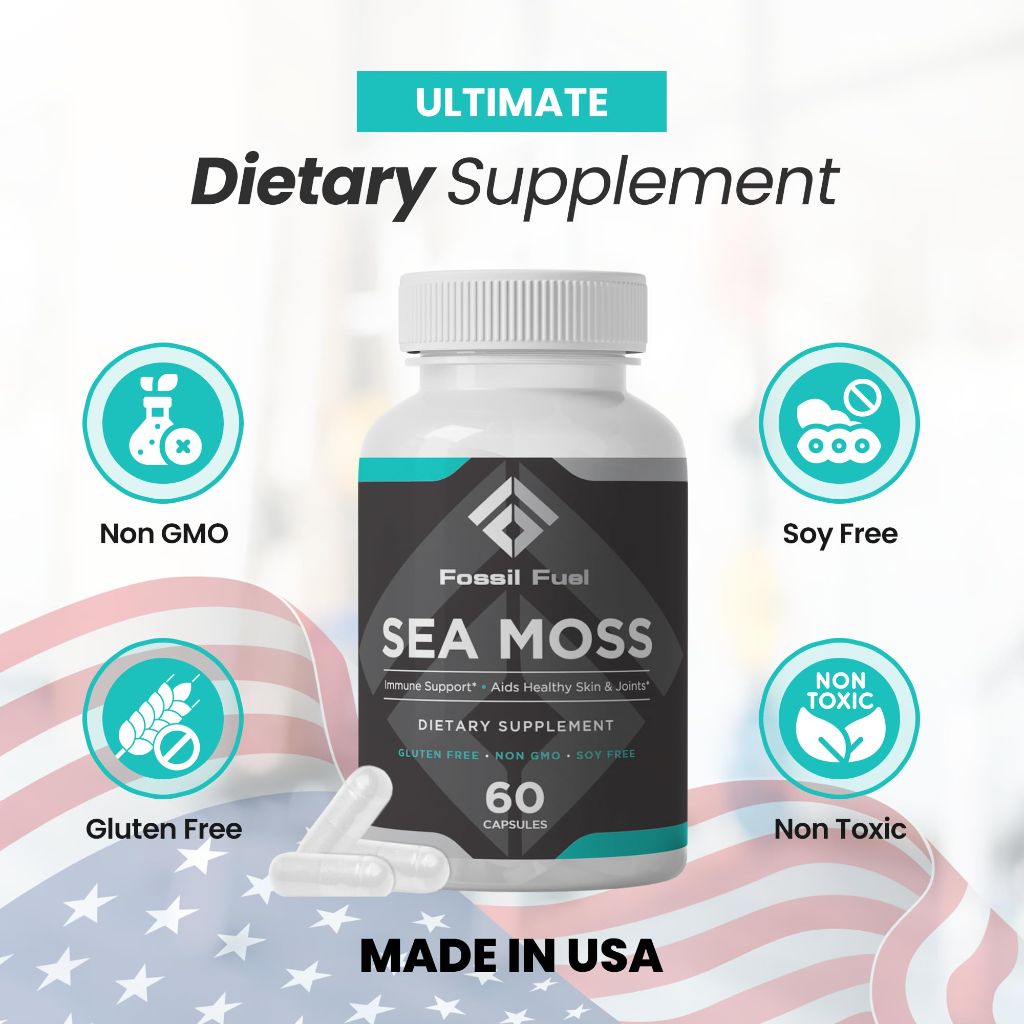 Fossil Fuel Organic Superfood - Sea Moss (60 Capsules)