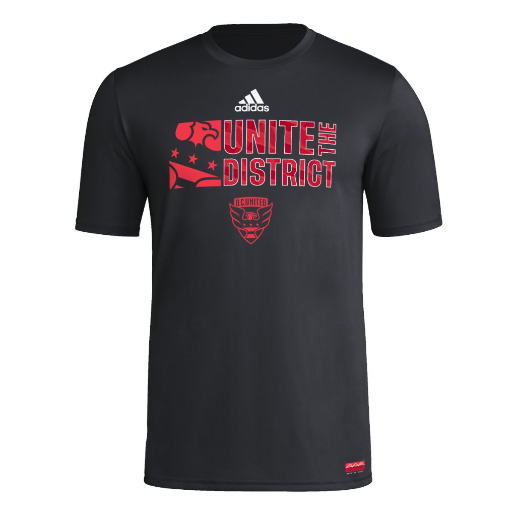 SZ S, Adidas Men's D.C. United Jersey Hook Short Sleeve Pre-game Jersey, Black